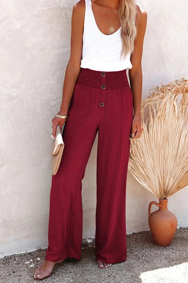 BUBBY | Damesbroek met hoge taille