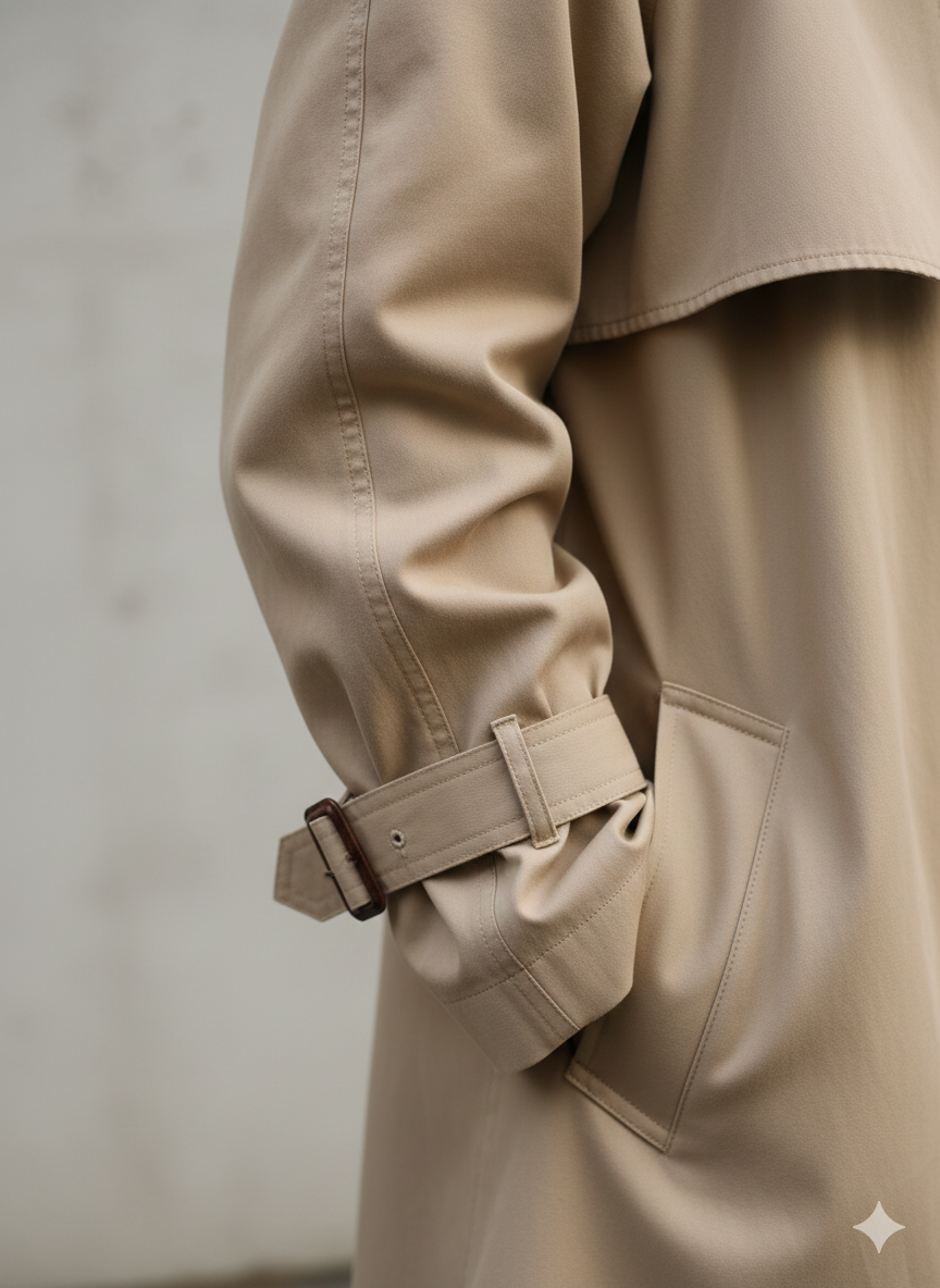 Savvie™ Lace-Up Trenchcoat