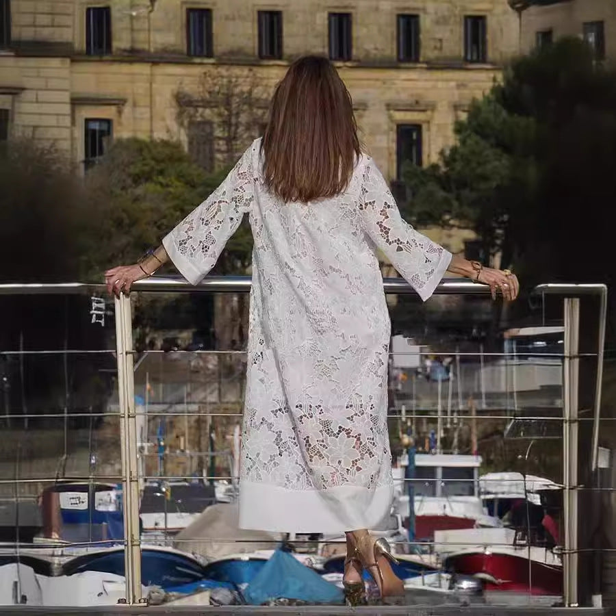 Anna - Boho maxi-jurk met kanten details