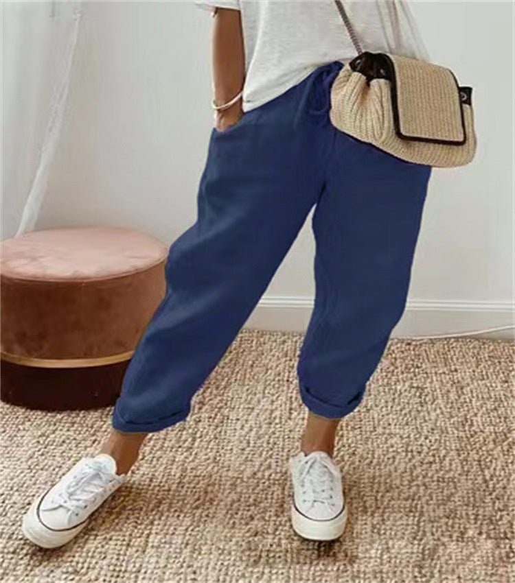Elle - Elegante vintage broek met ruches