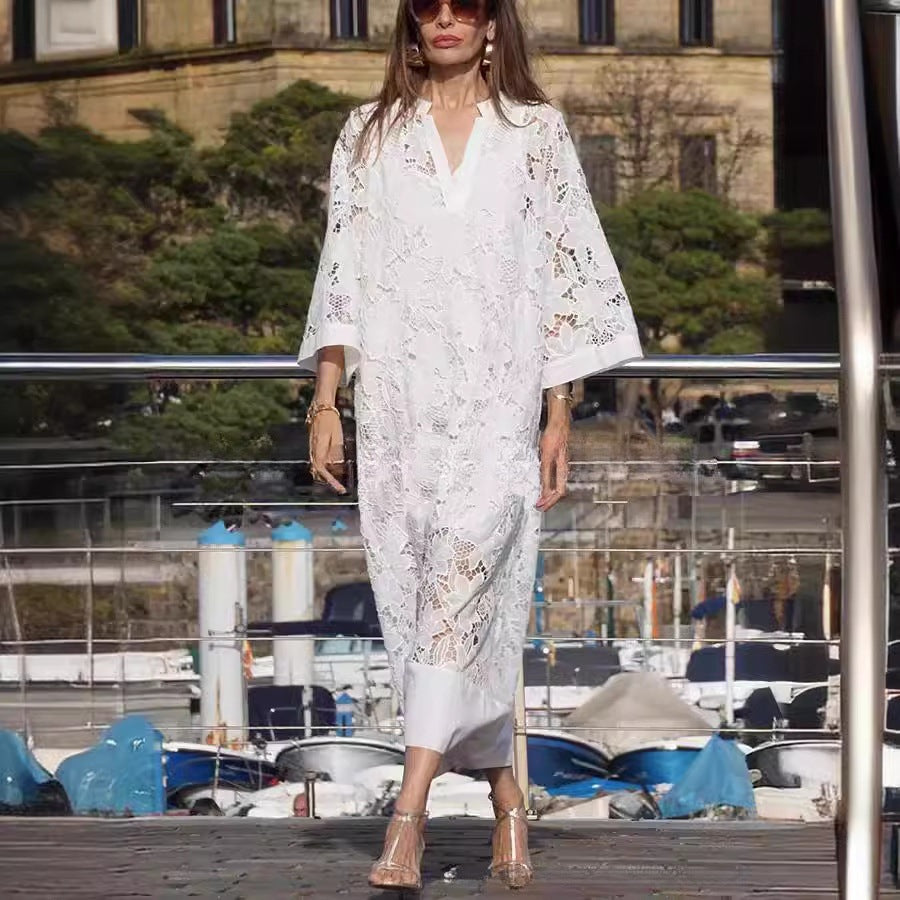 Anna - Boho maxi-jurk met kanten details