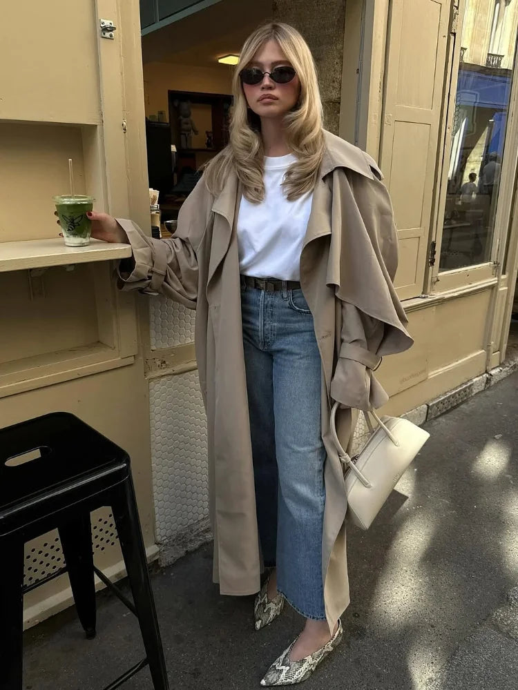 Savvie™ Lace-Up Trenchcoat