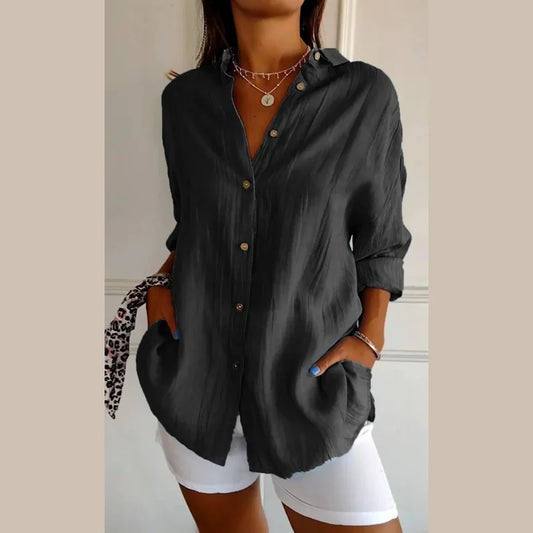 River - Klassiek Geplooid Revers Shirt