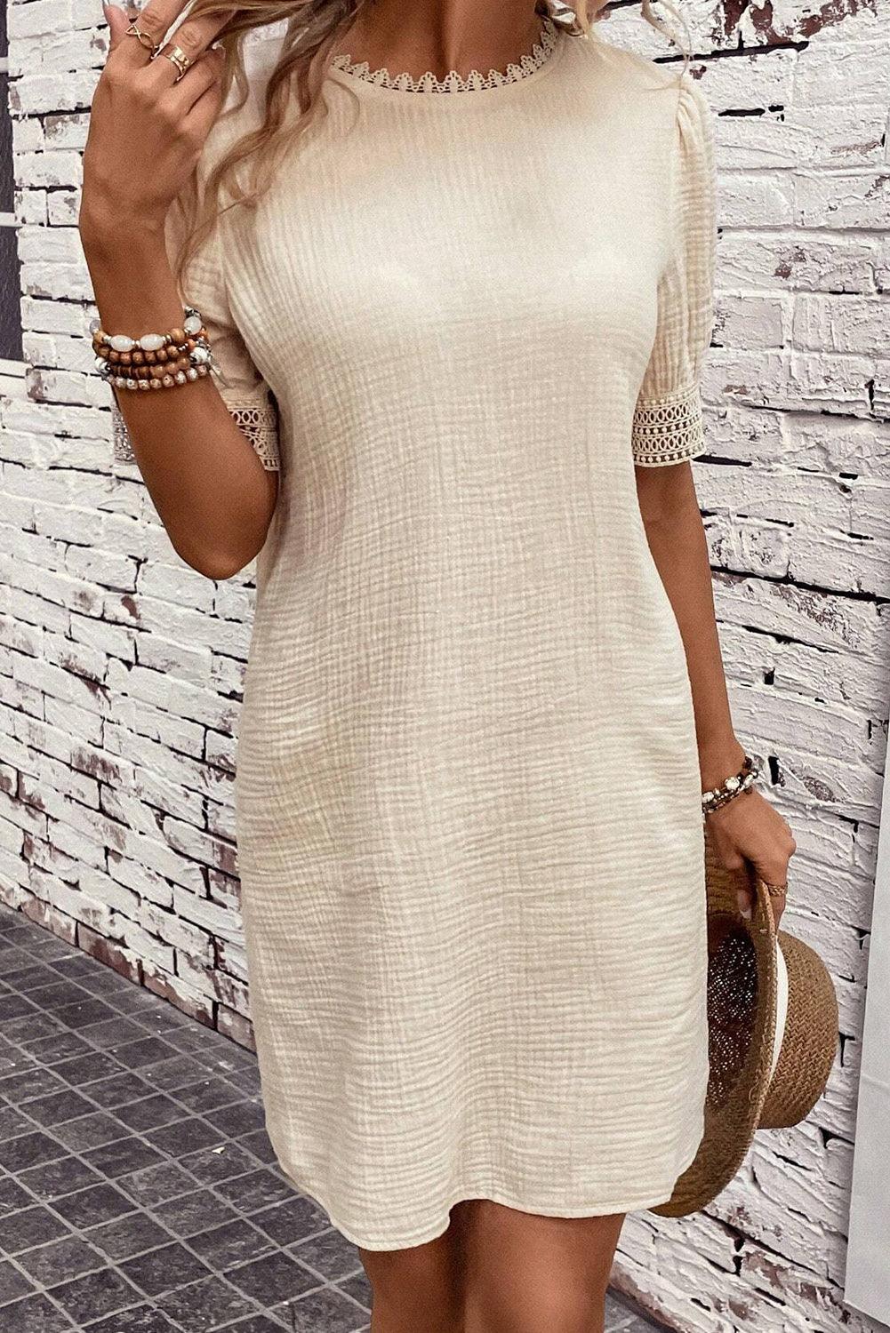 Evy | Elegante Jurk Met Plofmouwen