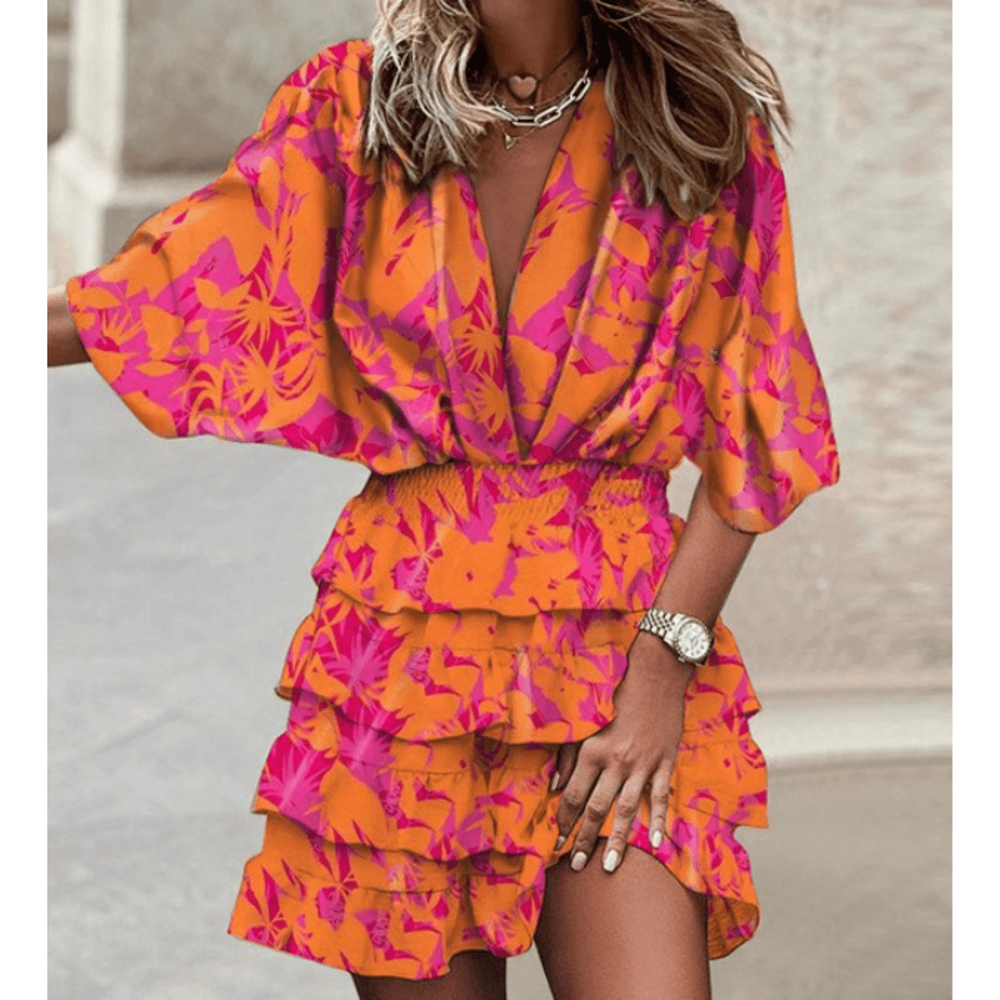 Julia | Elegante Geplooide Jurk
